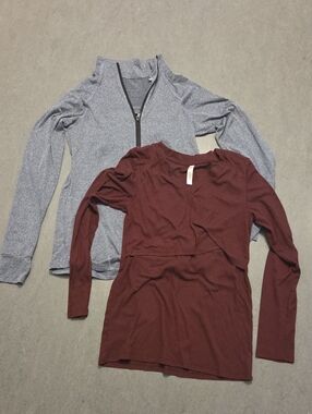(2) Latched Mama Long Sleeve Tops